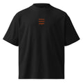 Poteva andare peggio — t-shirt oversize nera, ricamo arancione